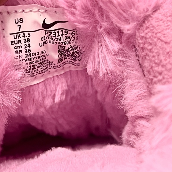 Nike Womens Calm Mule SE 'Playful Pink Fur' FZ3119-600 Size 7 - Picture 9 of 9